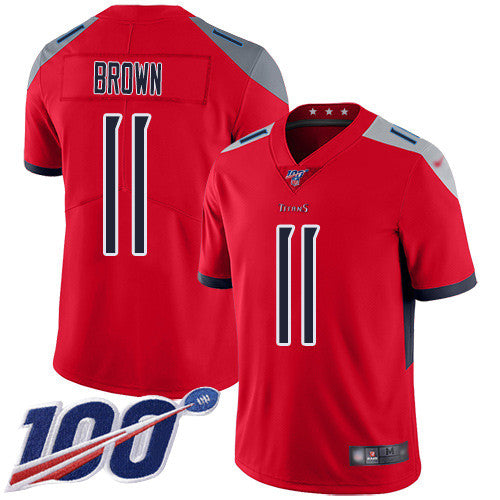 A.J. Brown Tennessee Titans red Inverted Legend jersey
