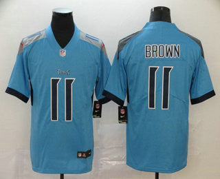 A.J. Brown Tennessee Titans blue Vapor jersey