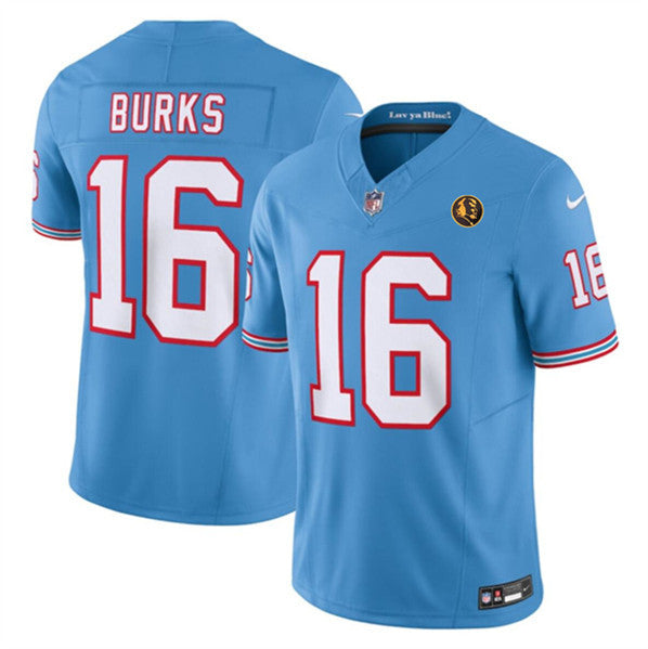 Treylon Burks Tennessee Titans blue Vapor jersey