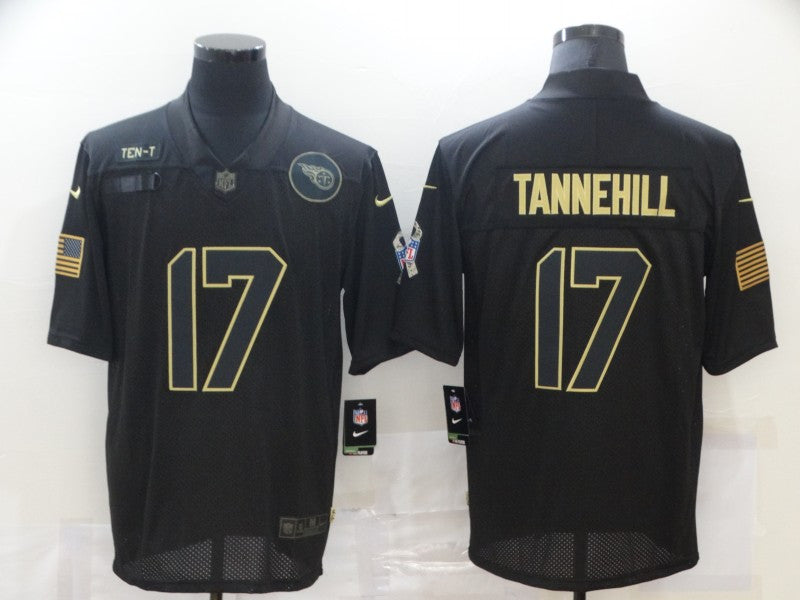 Ryan Tannehill Tennessee Titans black Salute To Service jersey