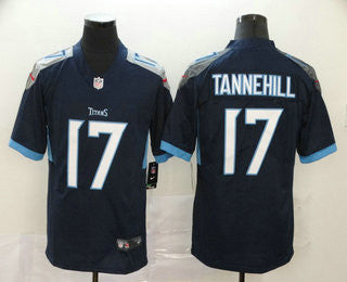 Ryan Tannehill Tennessee Titans navy Vapor jersey