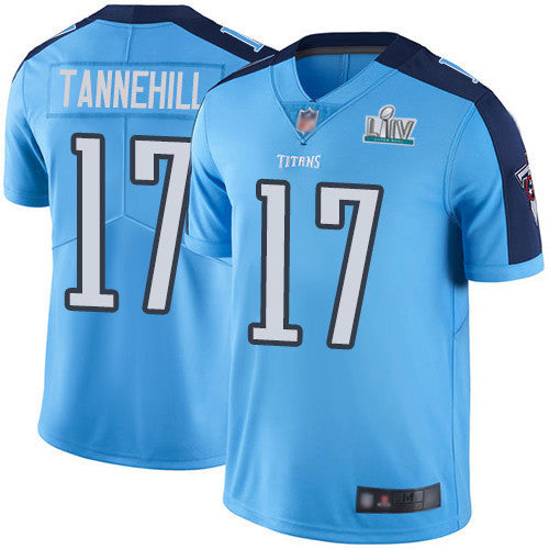 Ryan Tannehill Super Bowl Liv Tennessee Titans blue Vapor jersey