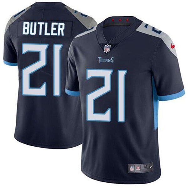 Malcolm Butler Tennessee Titans navy Vapor jersey