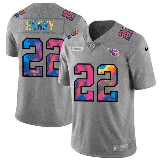 Derrick Henry Tennessee Titans gray Limited jersey