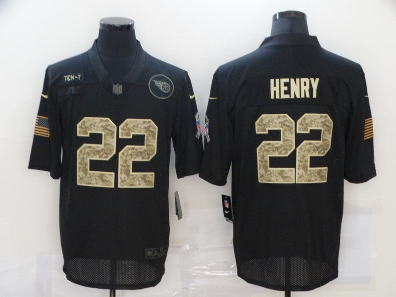 Derrick Henry Tennessee Titans black Salute To Service jersey