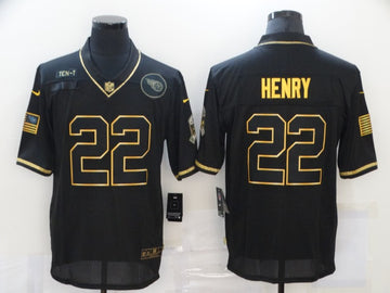 Derrick Henry Tennessee Titans black Salute To Service jersey
