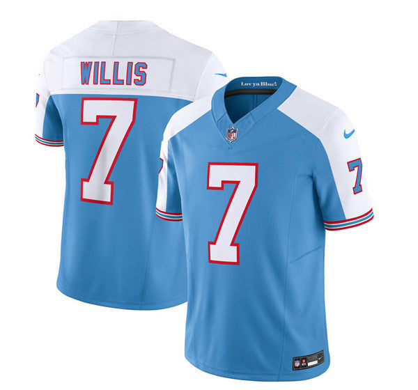 Malik Willis Tennessee Titans blue Limited jersey