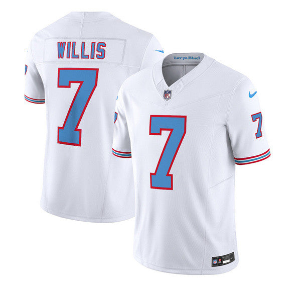 Malik Willis Tennessee Titans white Limited jersey