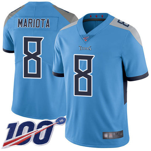 Marcus Mariota Tennessee Titans blue Vapor jersey