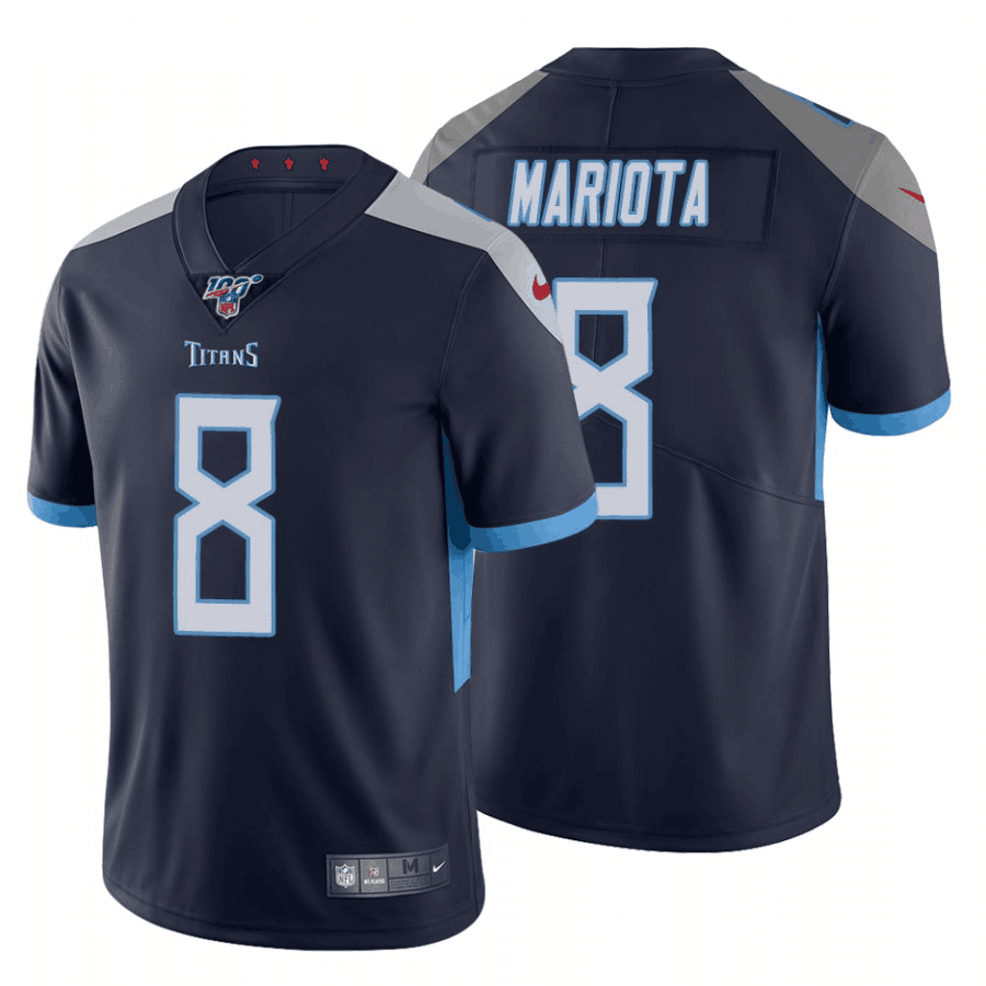 Marcus Mariota Tennessee Titans navy Vapor jersey