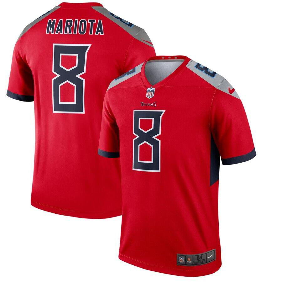 Marcus Mariota Tennessee Titans silver Inverted Legend jersey
