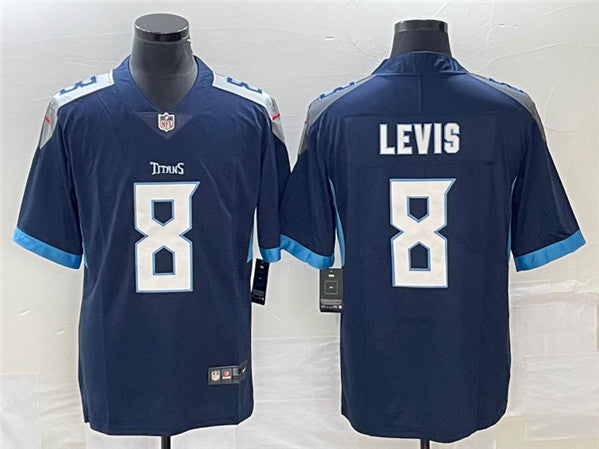 Will Levis Tennessee Titans navy Vapor jersey