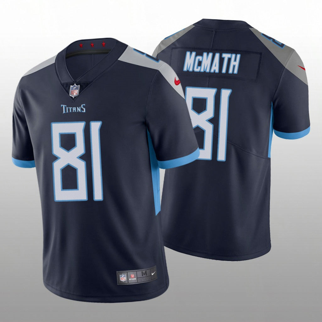 Racey McMath Tennessee Titans navy Vapor jersey
