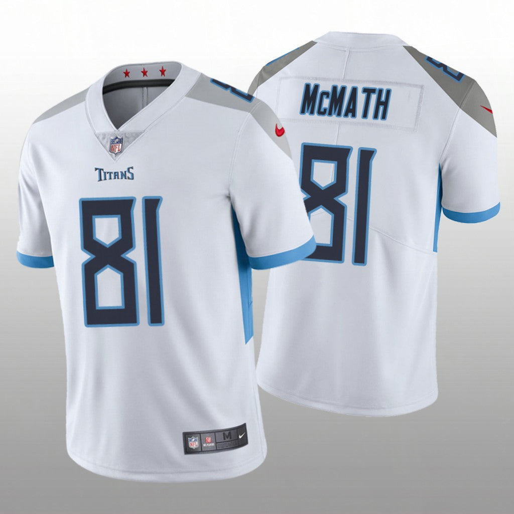 Racey McMath Tennessee Titans white Vapor jersey