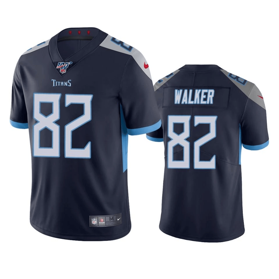 Delanie Walker Tennessee Titans navy Vapor jersey