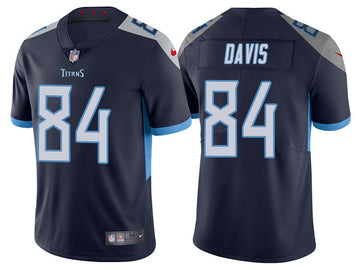 Corey Davis Tennessee Titans navy Vapor jersey
