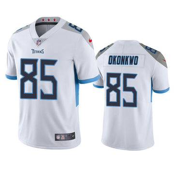 Chig Okonkwo Tennessee Titans white Vapor jersey