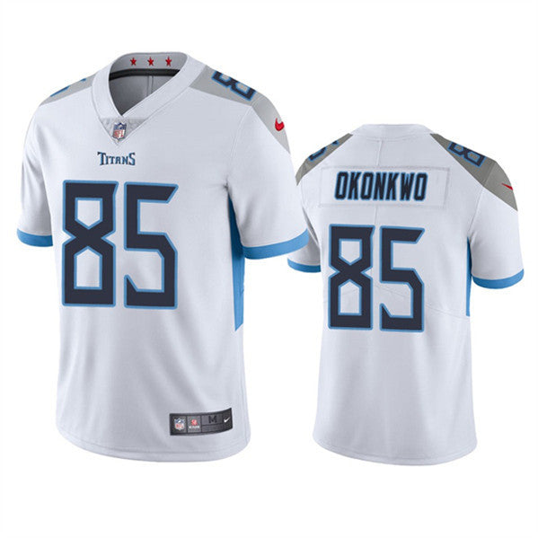 Chig Okonkwo Tennessee Titans white Vapor jersey