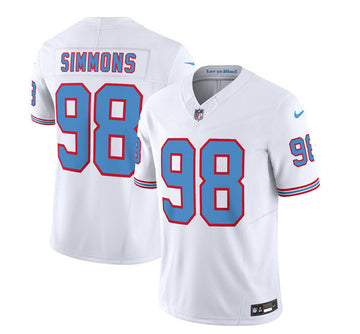 Jeffery Simmons Tennessee Titans white Limited jersey