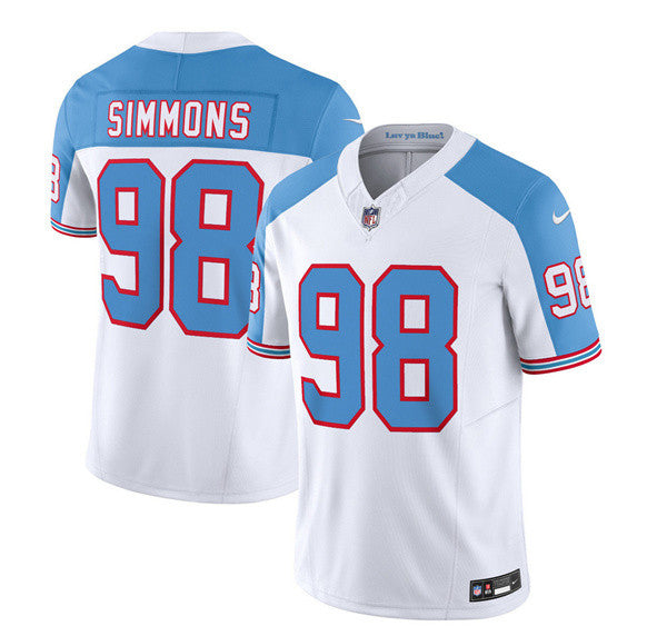 Jeffery Simmons Tennessee Titans white Limited jersey