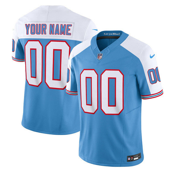 Custom Tennessee Titans blue Limited jersey