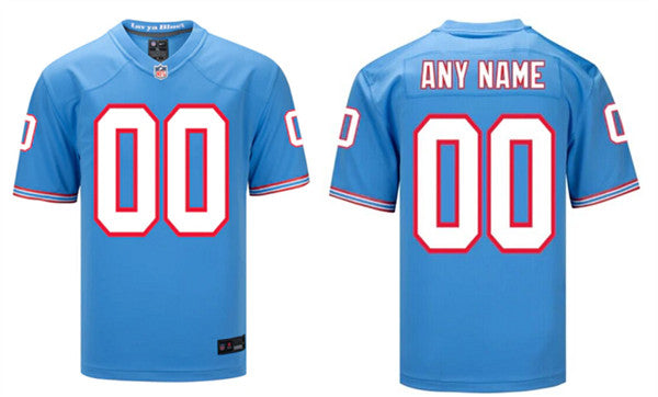 Custom Tennessee Titans blue jersey