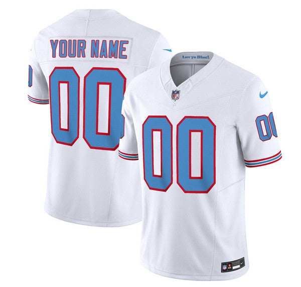 Custom Tennessee Titans white Limited jersey