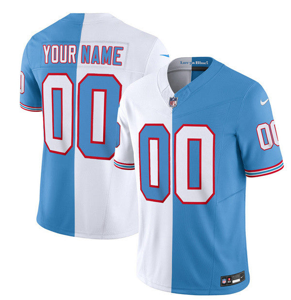 Custom Tennessee Titans white Vapor jersey