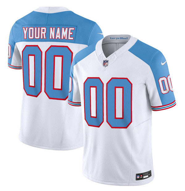 Custom Tennessee Titans white Limited jersey