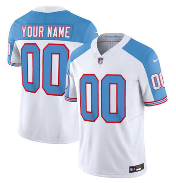 Custom Tennessee Titans white Limited jersey