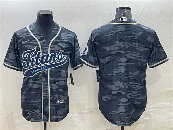 Blank Gray Tennessee Titans camo Camo jersey