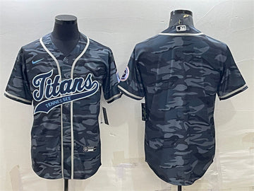 Blank Gray Tennessee Titans camo Camo jersey