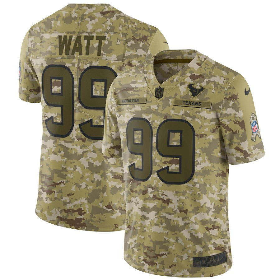 J.J. Watt Houston Texans camo Salute To Service jersey