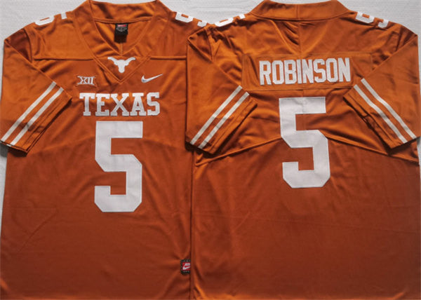 Robinson Texas Longhorns orange jersey