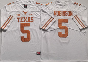 Robinson Texas Longhorns white jersey