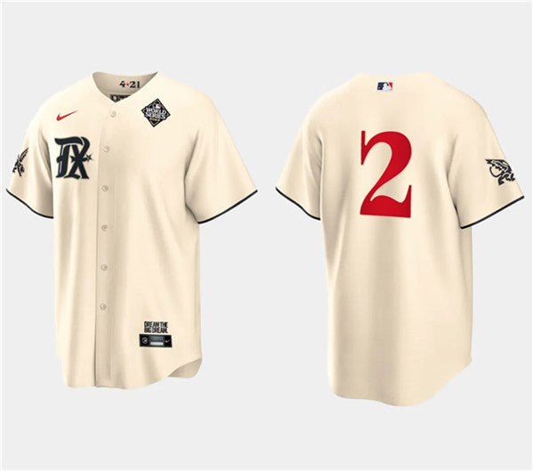Marcus Semien Texas Rangers cream City Connect jersey