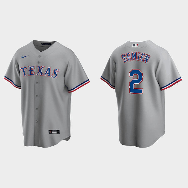 Marcus Semien Texas Rangers gray jersey