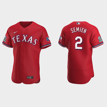 Marcus Semien Texas Rangers red jersey