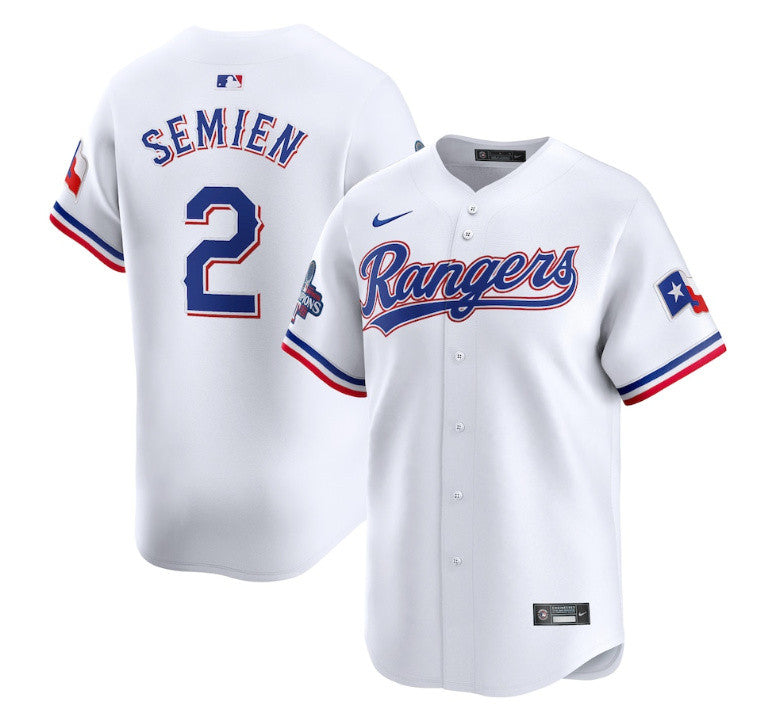 Marcus Semien Texas Rangers white jersey