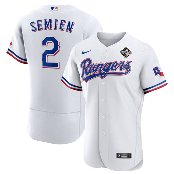 Marcus Semien Texas Rangers white jersey