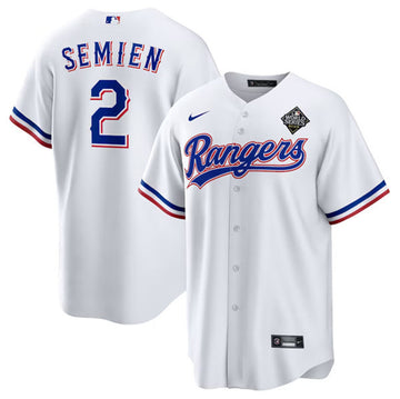 Marcus Semien Texas Rangers white jersey