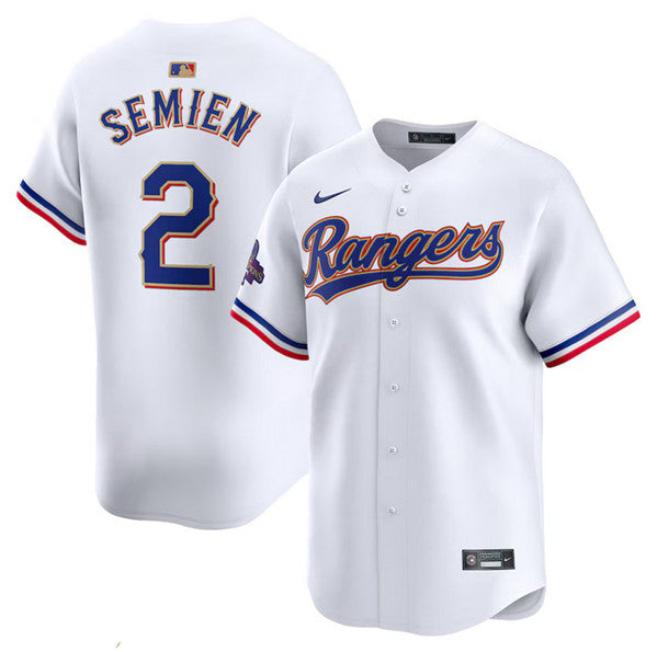 Marcus Semien Texas Rangers white jersey