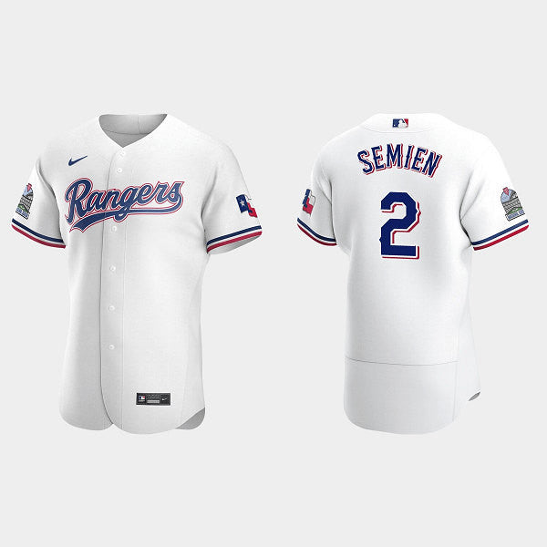 Marcus Semien Texas Rangers white jersey