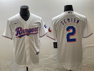 Marcus Semien Texas Rangers white jersey