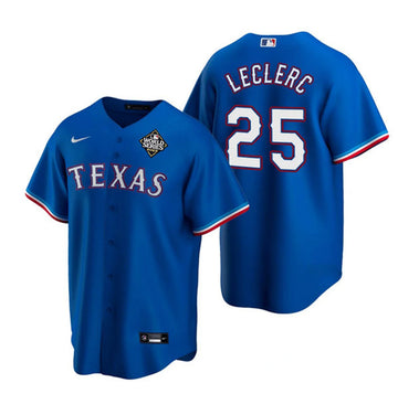 José Leclerc Texas Rangers royal jersey
