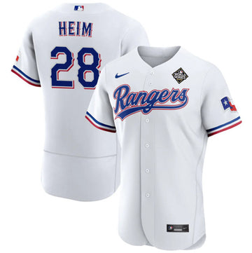 Jonah Heim Texas Rangers white jersey