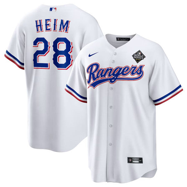 Jonah Heim Texas Rangers white jersey