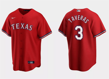 Leody Taveras Texas Rangers red jersey