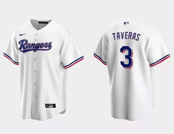Leody Taveras Texas Rangers white jersey