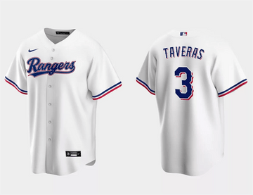 Leody Taveras Texas Rangers white jersey